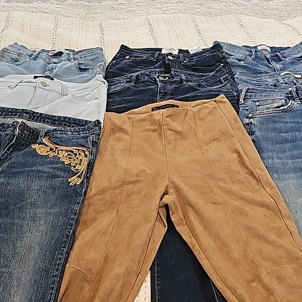ZARA, Ralph Lauren,Levis,White House,Denim&Supply, Nicole MillerCeleJeans9 pairs